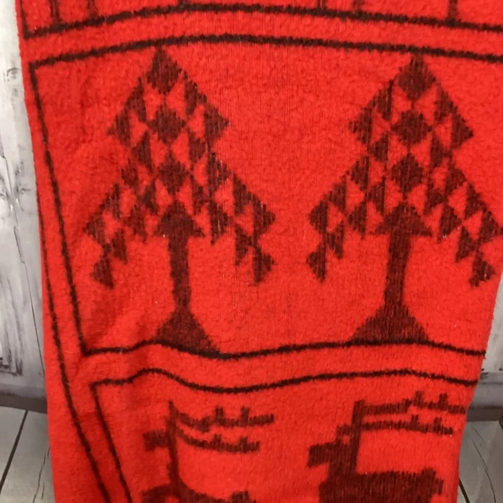 Vintage Lintex International Deer Blanket